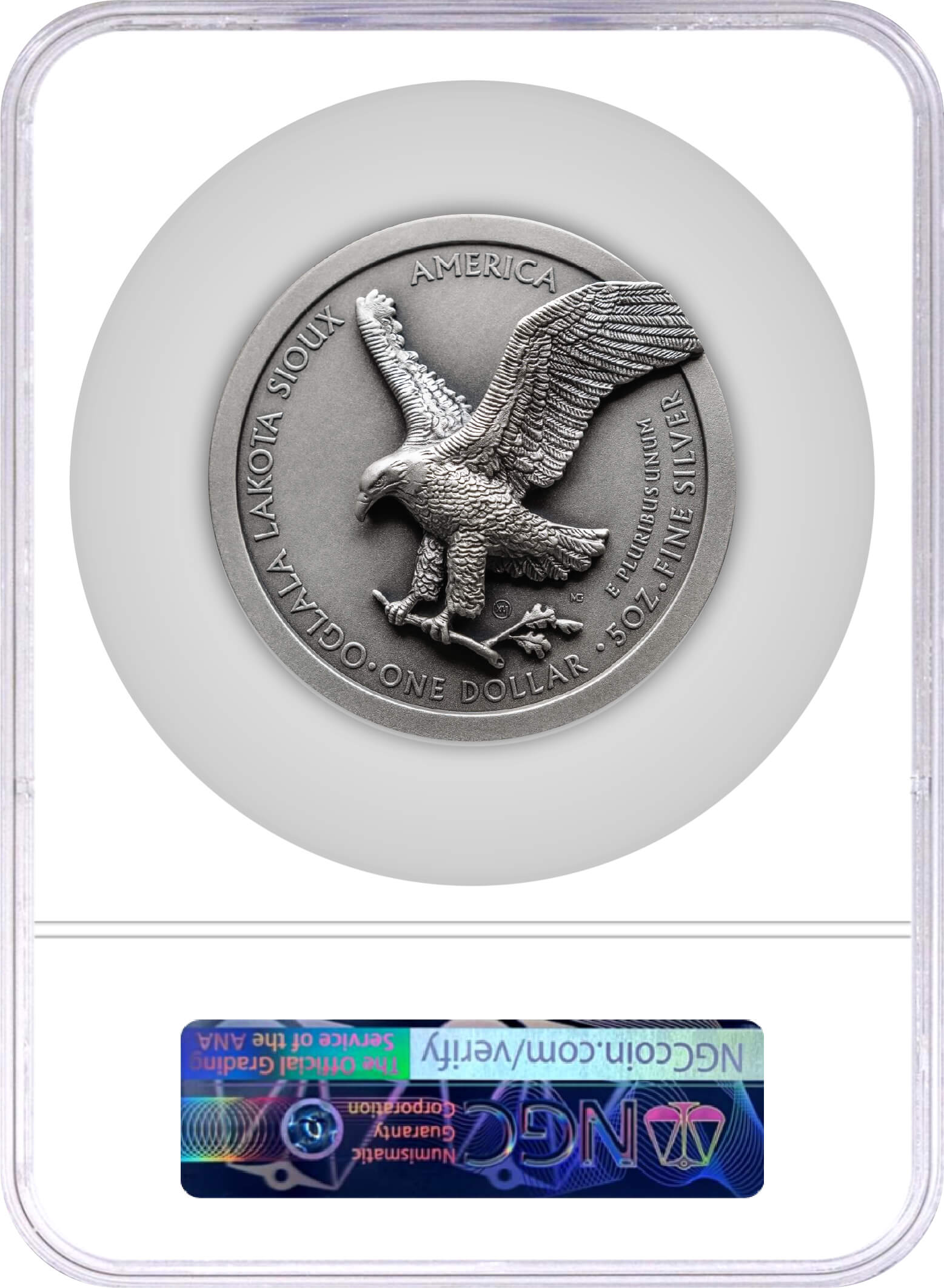 2025 $1 5 oz Silver Eagle Type 2 Coming to Life NGC MS70 Antiqued Advanced Releases Gaudioso Signed X Mint Label
