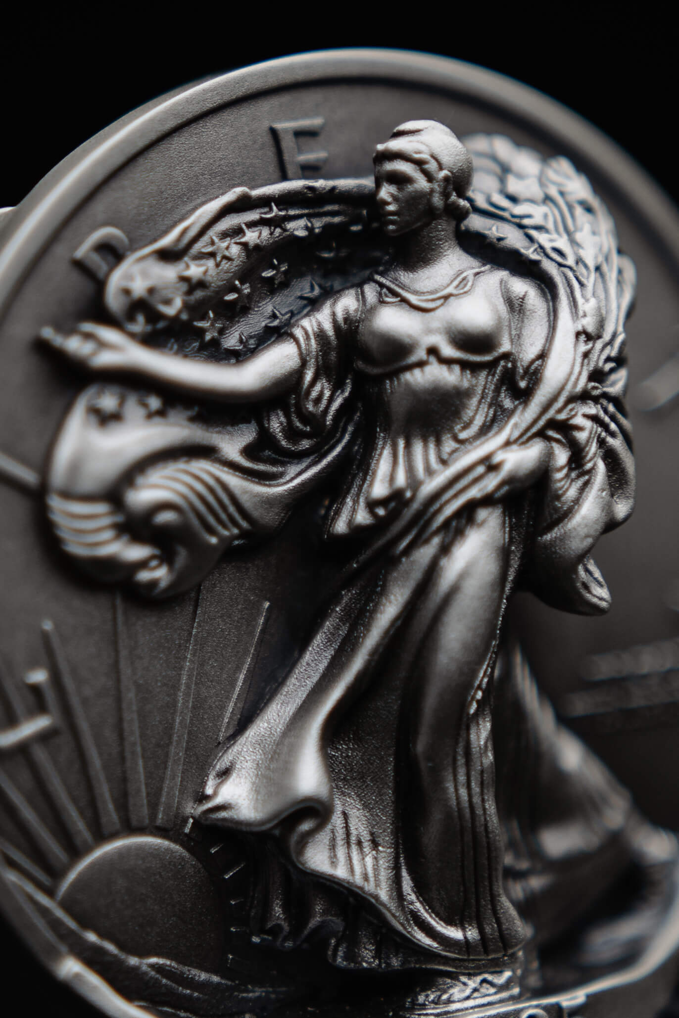 2025 $1 5 oz Silver Eagle Type 2 Coming to Life NGC MS70 Antiqued Advanced Releases Gaudioso Signed X Mint Label