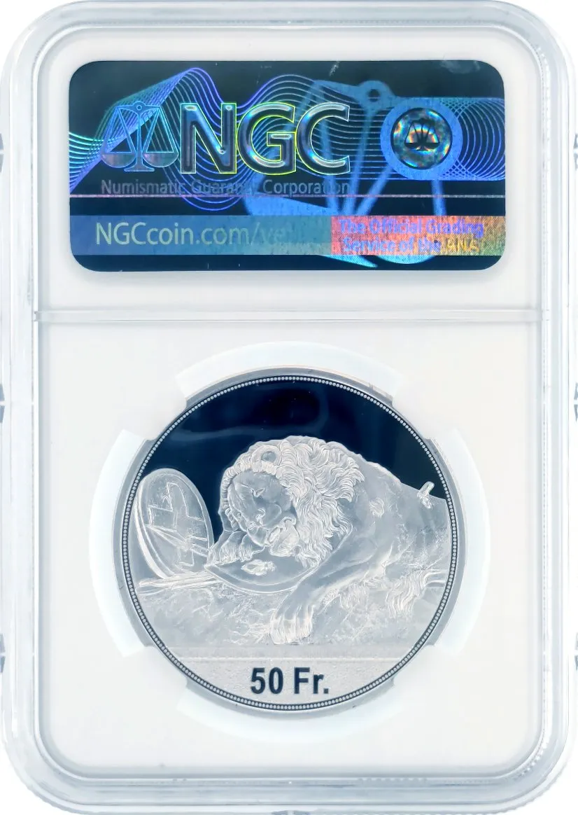 2021 Switzerland Swiss Shooting Festival Silver 50F Hab-112a NGC PF70 UCAM