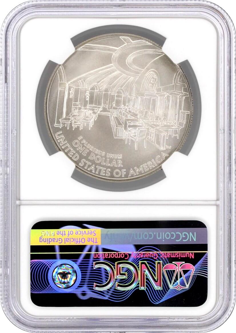 2005 P $1 Silver Chief Justice John Marshall NGC MS70 Mercanti Signed U.S. Mint Engraver Series Masters Collection