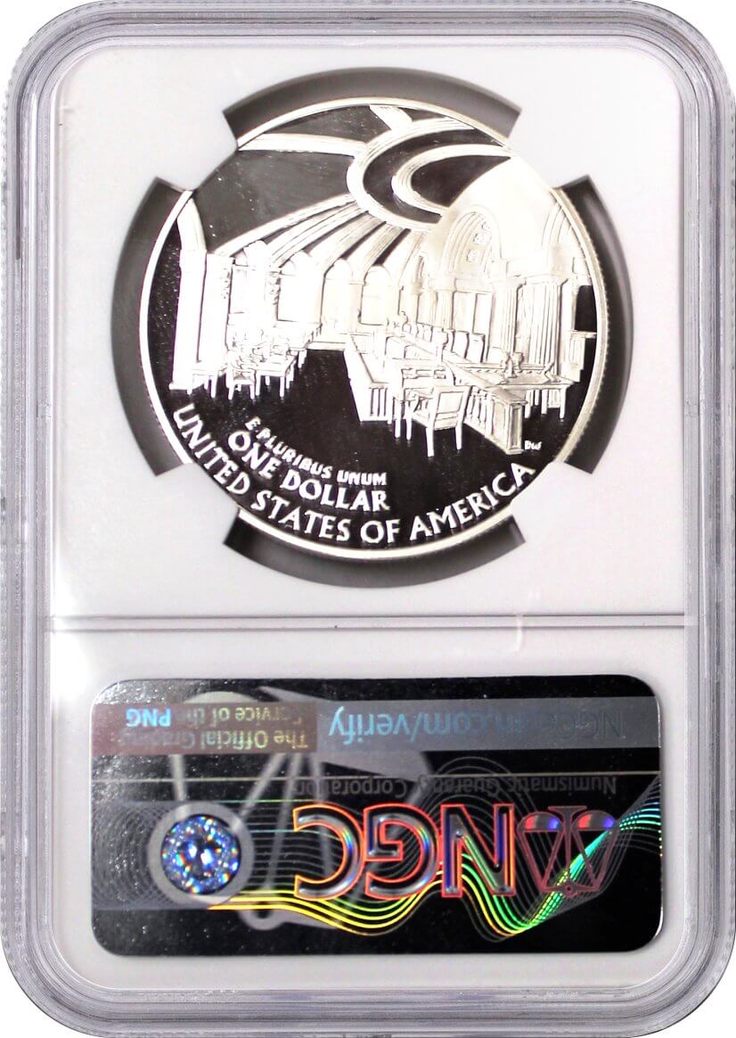 2005 P $1 Proof Silver Chief Justice John Marshall NGC PF70 UCAM Mercanti Signed U.S. Mint Engraver Series Masters Collection