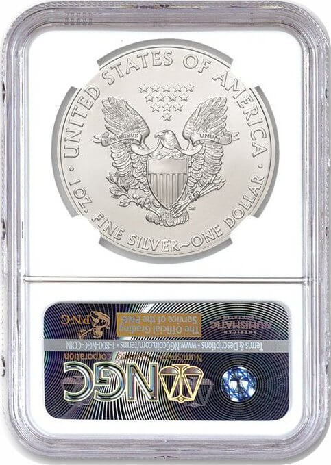 2018 $1 Silver Eagle NGC MS70 Norway Silver Eagle Hoard