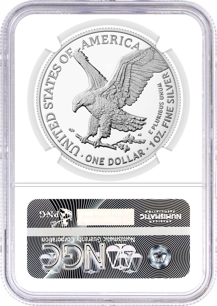 2024 (P) Silver Eagle First Star Privy Release NGC Gem Uncirculated Early Releases Liberty Bell Label with Bonus Display Case