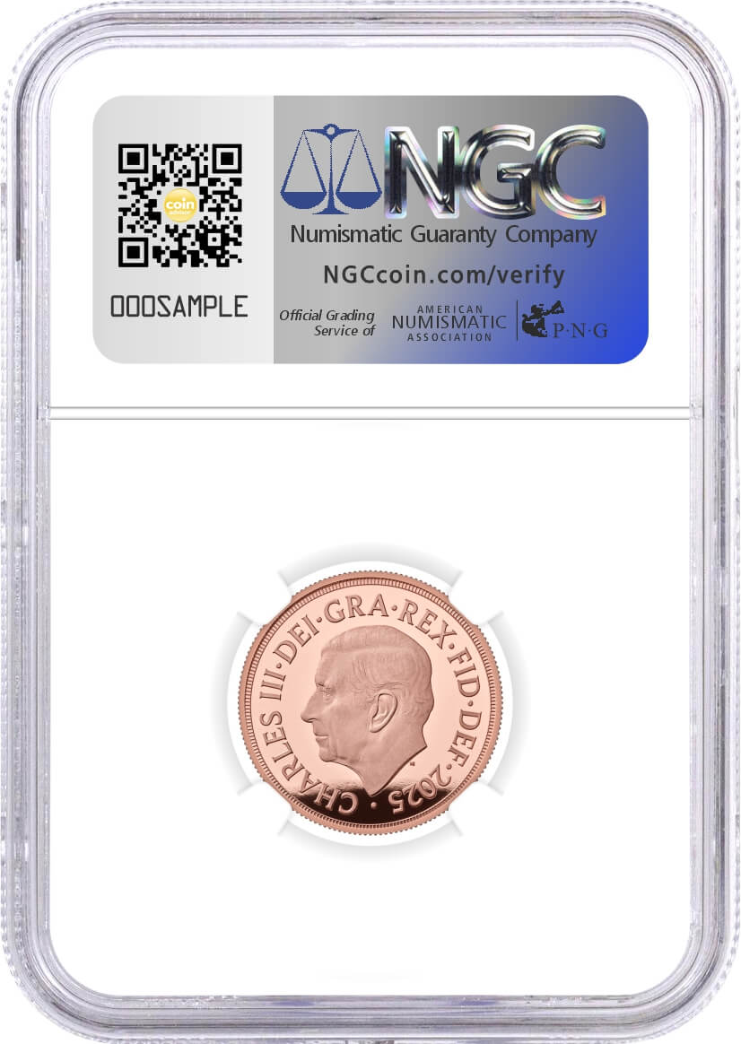 2025 G. Britain 1 Sovereign Rose Gold Proof Royal Arms NGC PF70 UCAM Advance Releases Jennings Signed 