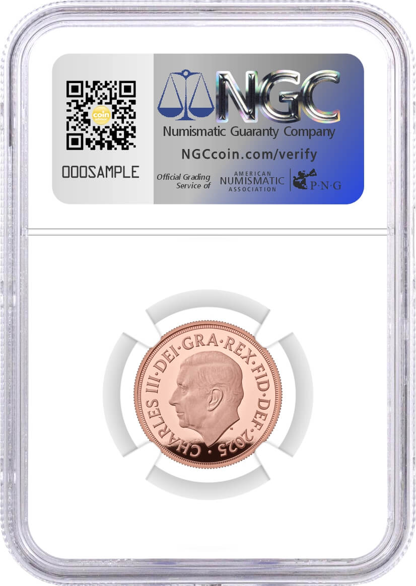 2025 G. Britain Piedfort Sovereign Rose Gold Proof Royal Arms NGC PF70 UCAM Advance Releases Jennings Signed 