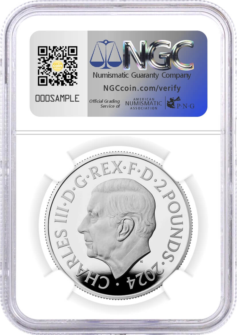 2024 G. Britain £2 1 oz Silver Proof Britannia NGC PF70 UCAM First Day of Issue Jennings Signed Royal Mint Label