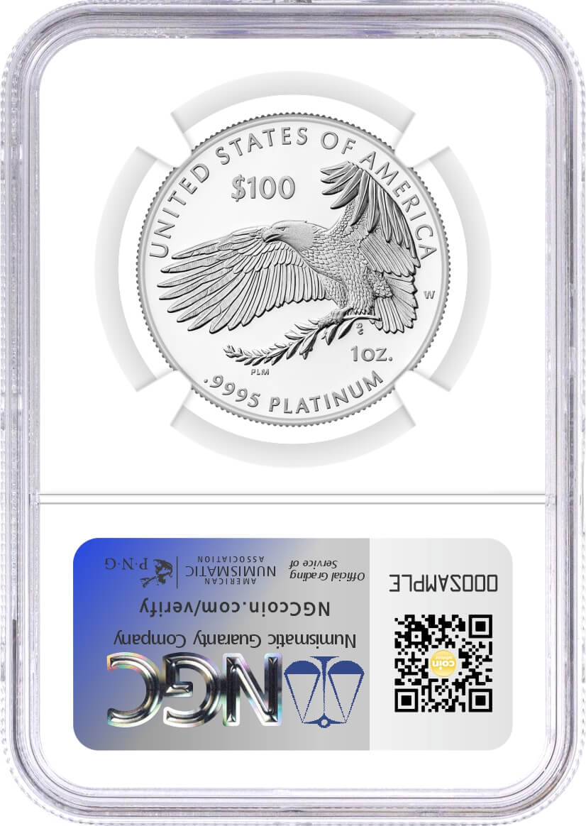 2025 W $100 1 oz. Proof Platinum Eagle Right to Petition NGC PF70 UCAM Advance Releases Weaver Signed