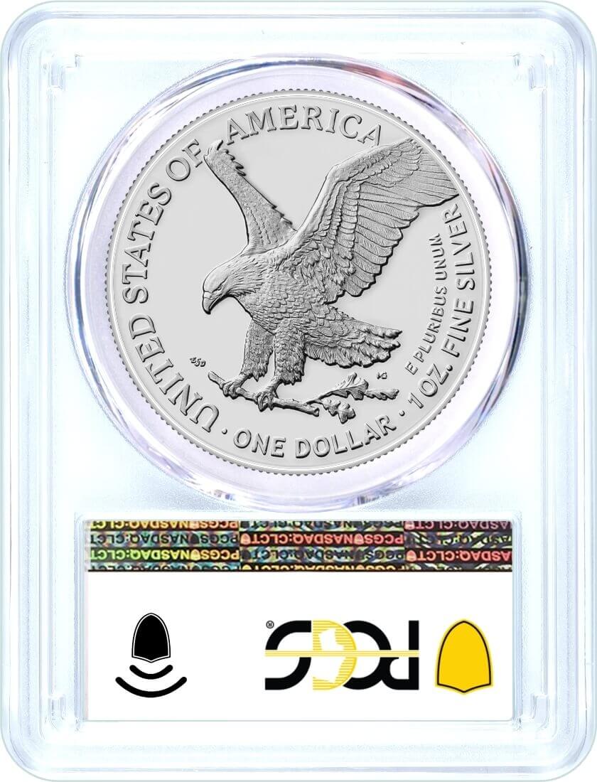 2024 (P) Silver Eagle Star Privy Release PCGS MS70 First Strike Flag Label