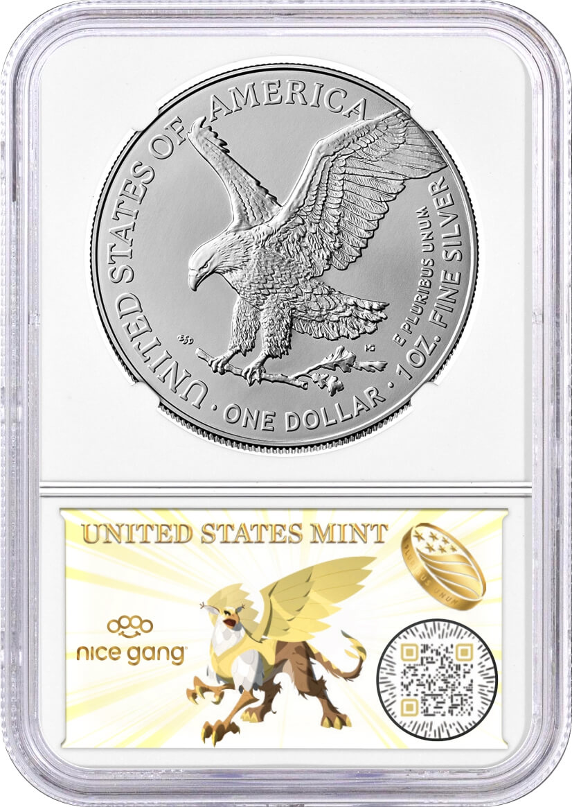 2025 (P) Silver Eagle First Eagle Privy Release One of First 50,000 Issued NGC MS70 8th Era Label