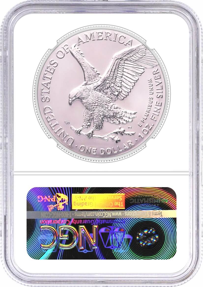 2025 (P) Silver Eagle First Eagle Privy Release One of First 50,000 Issued NGC MS69 Liberty Bell Label