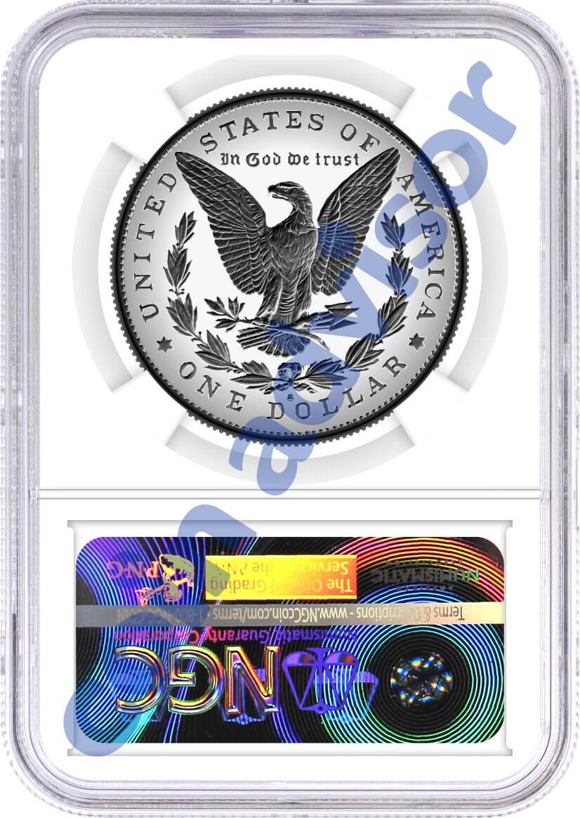 2023 S $1 Reverse Proof Morgan Dollar and Peace Dollar 2 Coin Set NGC Reverse PF70 Advance Releases Ryder Signed U.S. Mint Designer Series