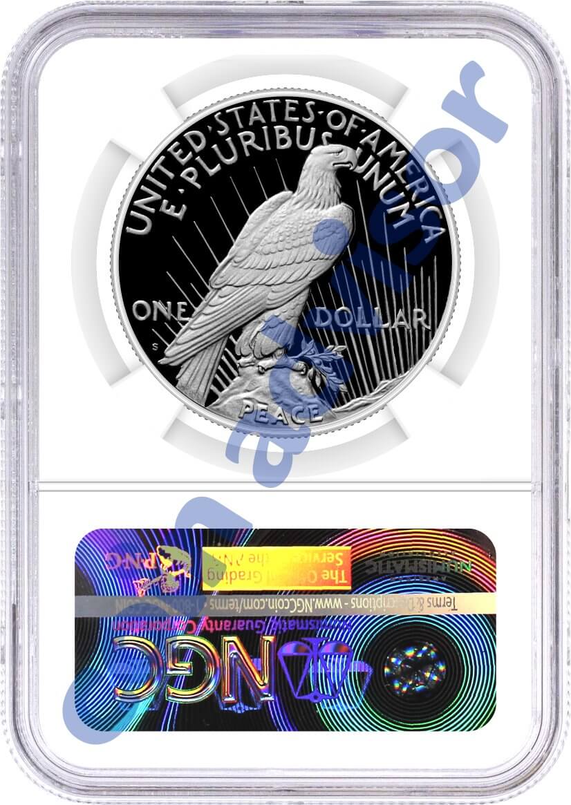 2023 S $1 Proof Silver Morgan Dollar and Peace Dollar 2 Coin Set NGC PF70 UCAM Advance Releases Ryder Signed U.S. Mint Designer Series