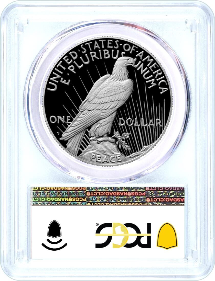 2024 S $1 Proof Silver Morgan Dollar and Peace Dollar 2 Coin Duo PCGS PR70 DCAM First Day of Issue Silver Dollar Label
