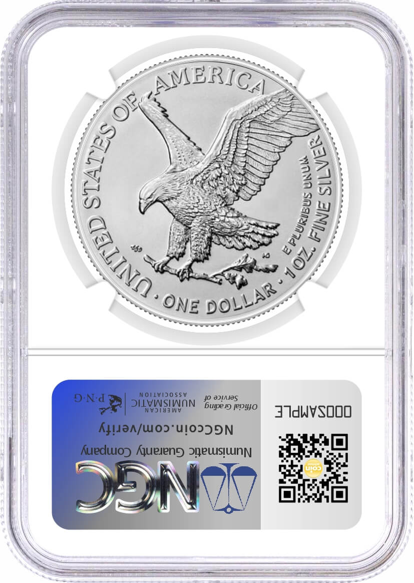 2024 $1 Silver Eagle NGC MS70 First Day of Issue Gaudioso Signed U.S. Mint Engraver Series