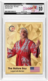 2023 $5 Cook Islands 1/2g  .9999 Gold Foil Card Ric Flair - The Nature Boy Legends Series NGCX PL10